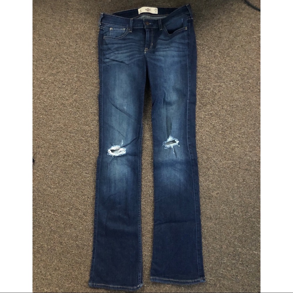 Dark Wash Boot Cut Hollister Jeans (Size 3L)
